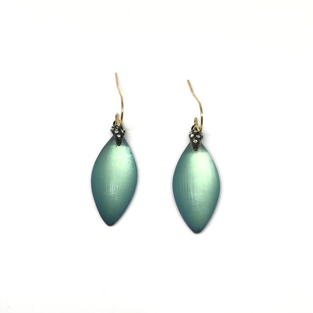 Alexis Bittar Leaf Statement Crystal  Drop Earring